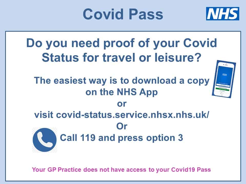 Covid Pass City Walls Medical Centre